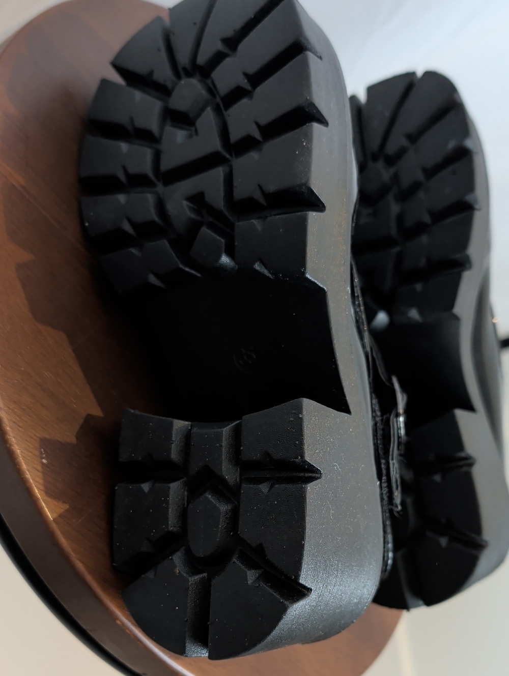 Patent Mary Jane Platform Shoes Black 35 - Picture 8 of 11